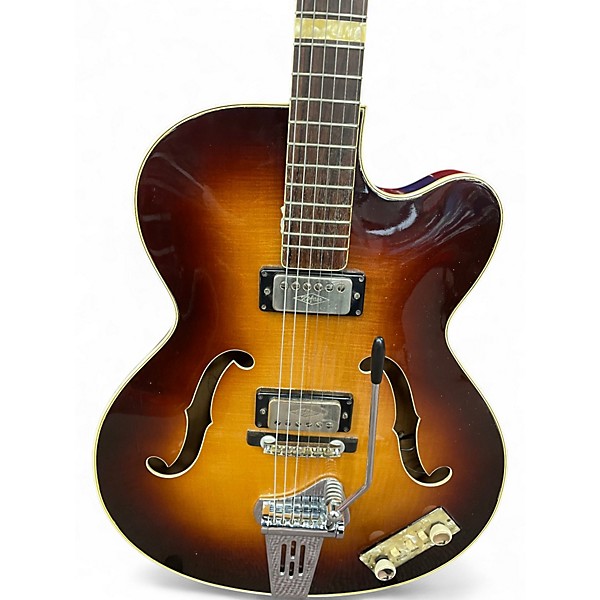 Vintage 1960 Hofner 4560 ARCHTOP Sunburst Hollow Body Electric Guitar