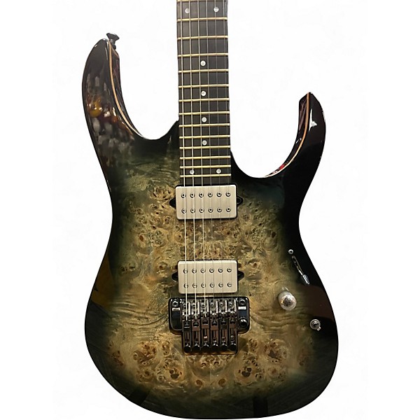 Used Ibanez RG1120PBZ Trans Charcoal Burst Solid Body Electric Guitar