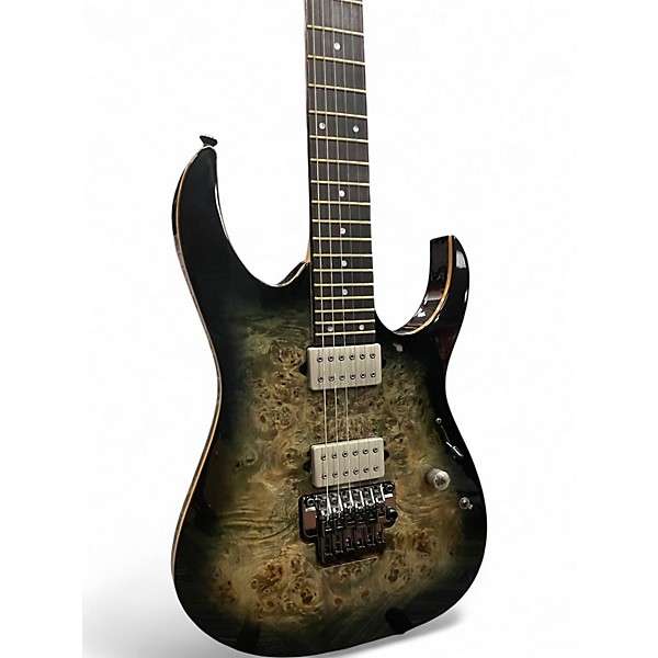Used Ibanez RG1120PBZ Trans Charcoal Burst Solid Body Electric Guitar
