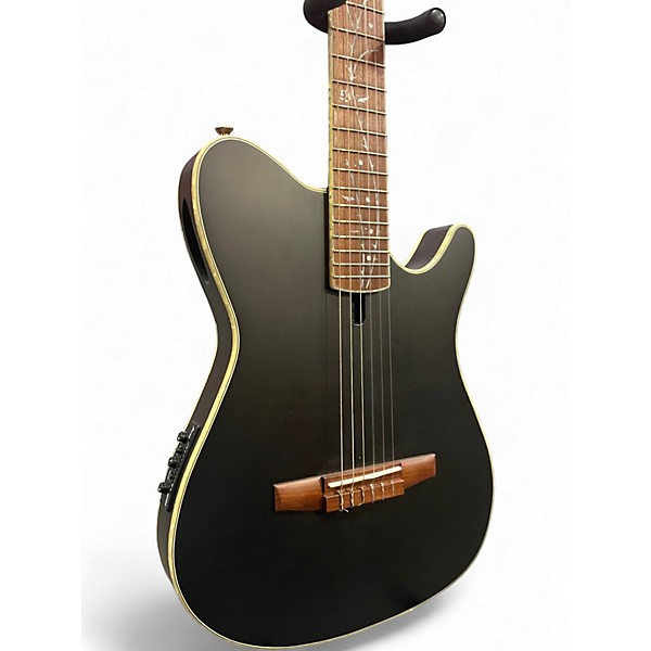 Used Ibanez TOD10N Tim Henson Nylon Trans Black Classical Acoustic Electric Guitar
