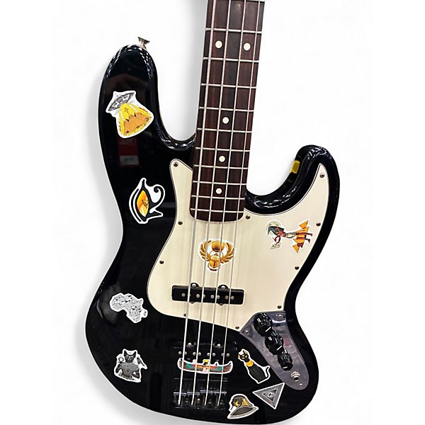 Used 2002 Fender Jazz Bass Black Electric Bass Guitar
