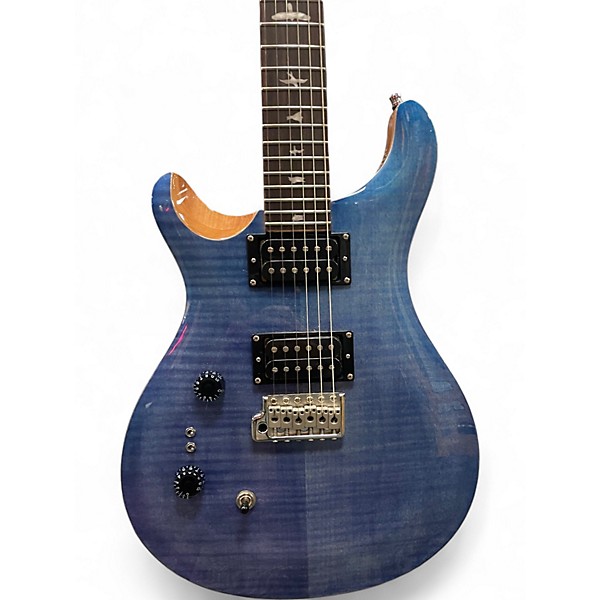 Used PRS Se Custom 24-08 Left-Handed Faded Blue Solid Body Electric Guitar
