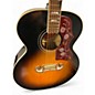 Used Epiphone Inspired by Gibson J-200 2 Color Sunburst Acoustic Electric Guitar