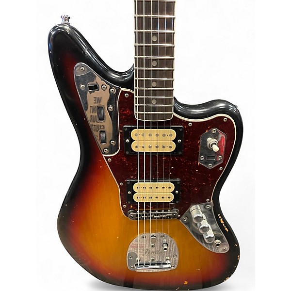 Used Fender Kurt Cobain Signature Jaguar 3 Color Sunburst Solid Body Electric Guitar