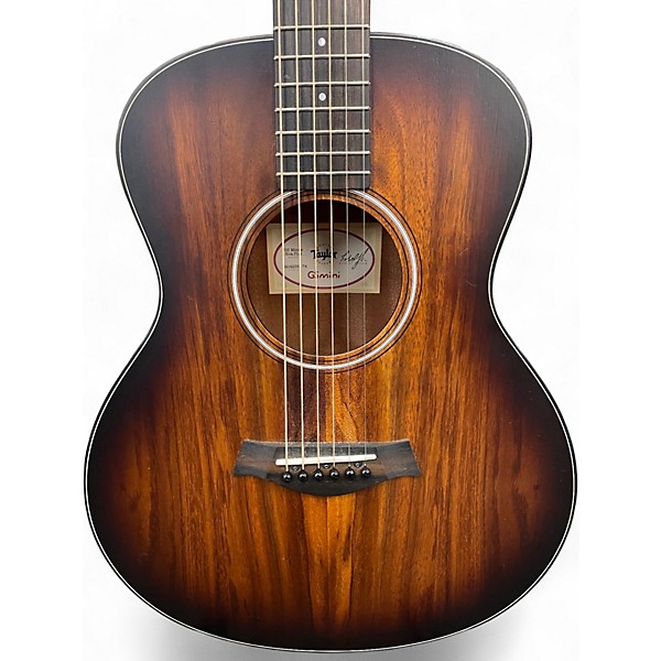 Used Taylor GS MINI E KOA PLUS Natural Acoustic Electric Guitar