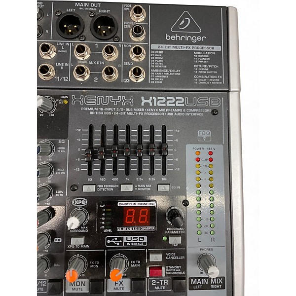 Used Behringer Xenyx X1222USB Unpowered Mixer