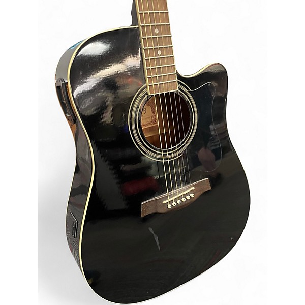 Used Ibanez V70CE Black Acoustic Electric Guitar