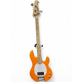 Used Sterling by Music Man Ray4 Orange Electric Bass Guitar