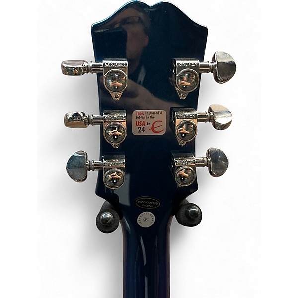 Used Epiphone Uptown Kat ES Collection Metallic Blue Hollow Body Electric Guitar