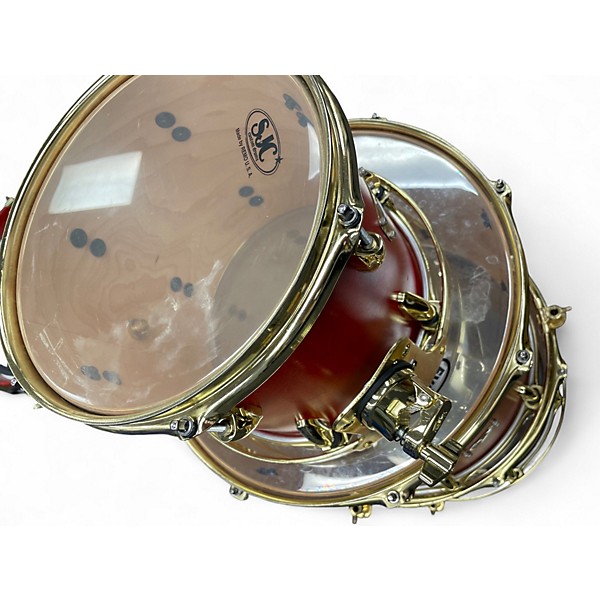 Used SJC Drums 5 Piece 5 PIECE CUSTOM KIT Red Drum Kit
