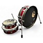 Used TAMA 3 Piece Club Jam Pancake Red Sparkle Drum Kit thumbnail