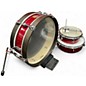 Used TAMA 3 Piece Club Jam Pancake Red Sparkle Drum Kit