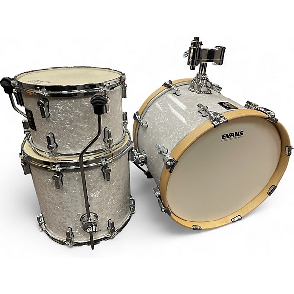 Used SONOR 3 Piece AQ2 Bop Maple White Marine Pearl Drum Kit