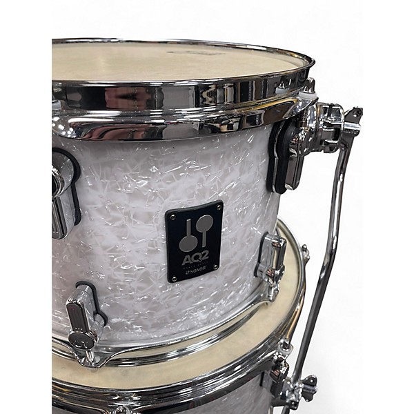 Used SONOR 3 Piece AQ2 Bop Maple White Marine Pearl Drum Kit