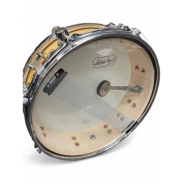 Used Ludwig 13in LM2483RBR SNARE Natural Drum