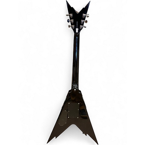 Used Dean Dime Razorback V black and red Solid Body Electric Guitar