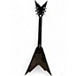 Used Dean Dime Razorback V black and red Solid Body Electric Guitar