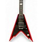 Used Dean Dime Razorback V black and red Solid Body Electric Guitar