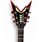 Used Dean Dime Razorback V black and red Solid Body Electric Guitar