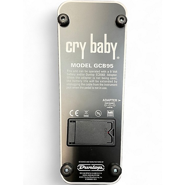 Used Dunlop GCB95 Original Crybaby Wah Effect Pedal
