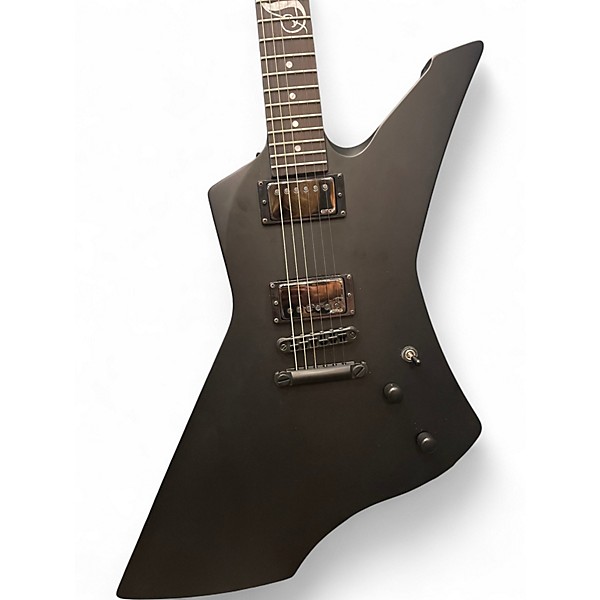 Used ESP LTD James Hetfield Snakebyte Satin Black Solid Body Electric Guitar