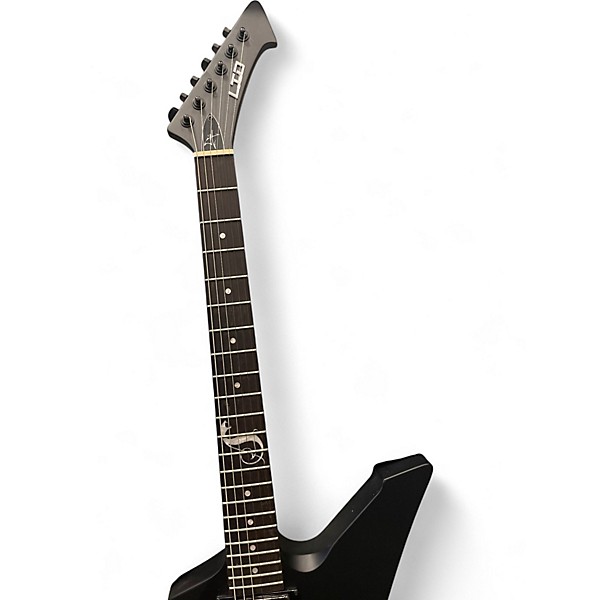 Used ESP LTD James Hetfield Snakebyte Satin Black Solid Body Electric Guitar