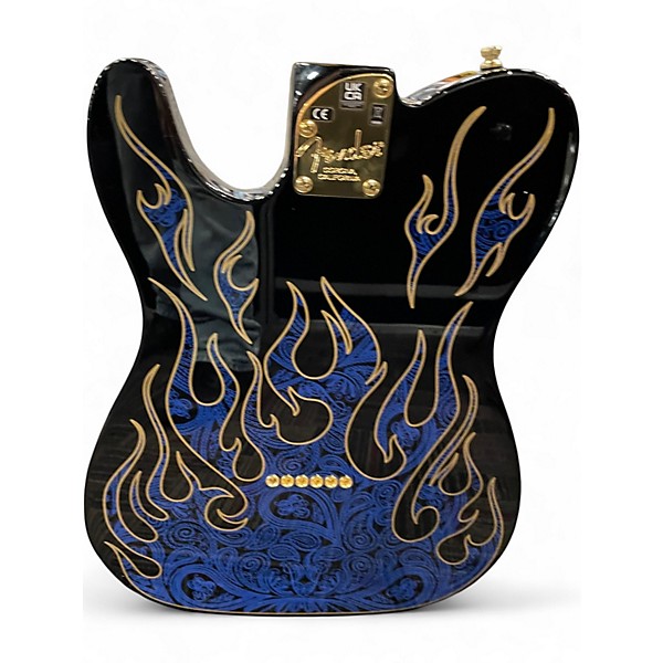 Used Fender James Burton Telecaster BLUE PAISLEY FLAME Solid Body Electric Guitar