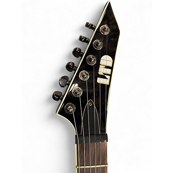 Used ESP LTD MH400NT SEE THRU BLACK Solid Body Electric Guitar