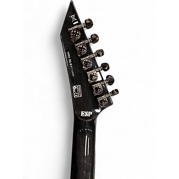 Used ESP LTD MH400NT SEE THRU BLACK Solid Body Electric Guitar