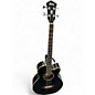 Used Ibanez AEB10E Black Acoustic Bass Guitar