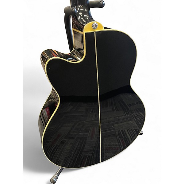 Used Ibanez AEB10E Black Acoustic Bass Guitar