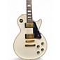 Used 2020 Epiphone Les Paul Custom White Solid Body Electric Guitar