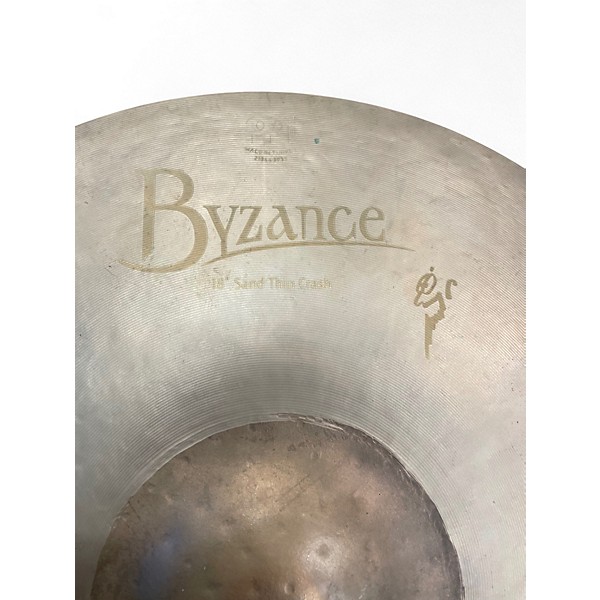 Used MEINL 18in Byzance Vintage Series Benny Greb Sand Thin Crash Cymbal