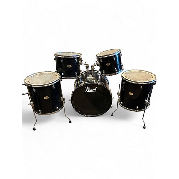 Used Pearl 5 Piece Forum Black Drum Kit