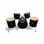 Used Pearl 5 Piece Forum Black Drum Kit thumbnail