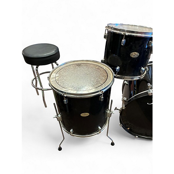 Used Pearl 5 Piece Forum Black Drum Kit