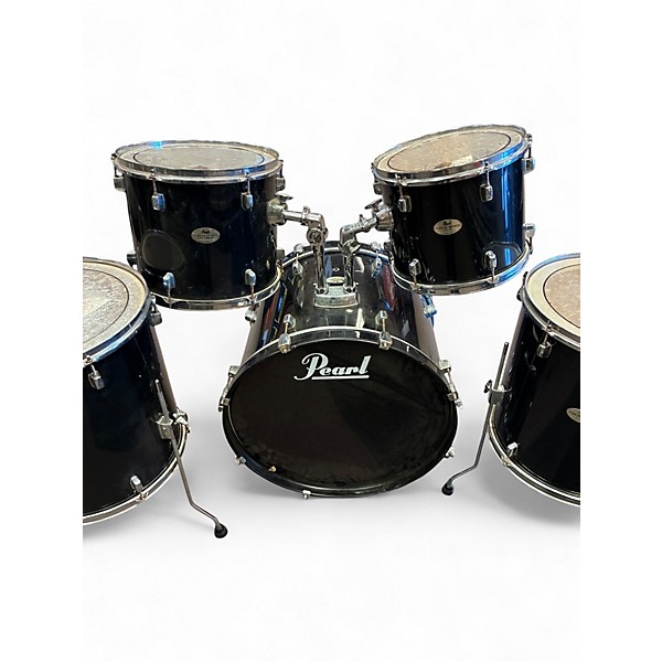 Used Pearl 5 Piece Forum Black Drum Kit