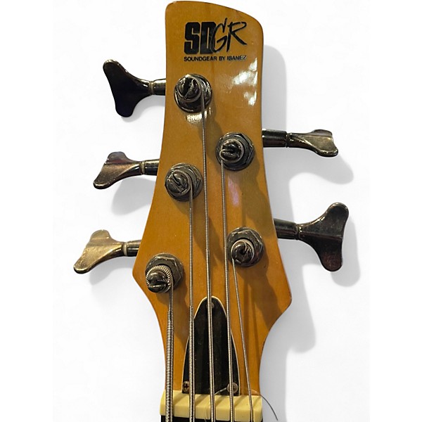 Used Ibanez SR405 5 String Natural Electric Bass Guitar