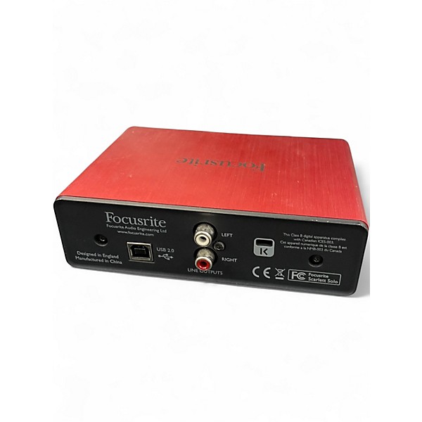 Used Focusrite Scarlett Solo Audio Interface