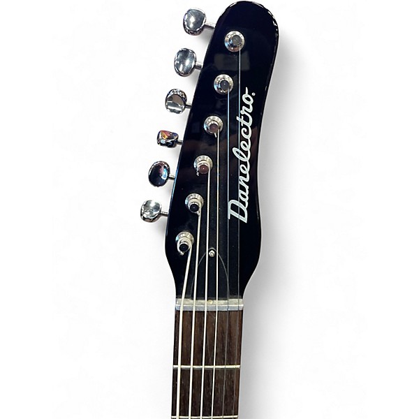 Used Danelectro 56 semi hollow baritone black Baritone Guitars