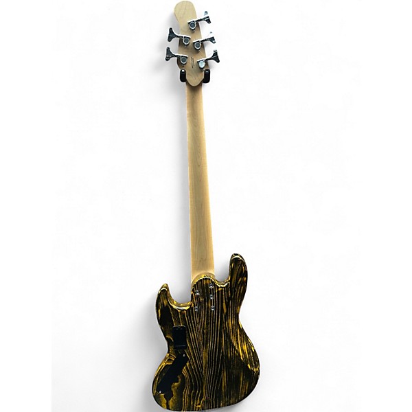 Used Michael Kelly Element 5OP 5 string  Trans Yellow Electric Bass Guitar