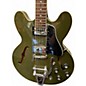 Used Epiphone ES 335  Army Green  Hollow Body Electric Guitar