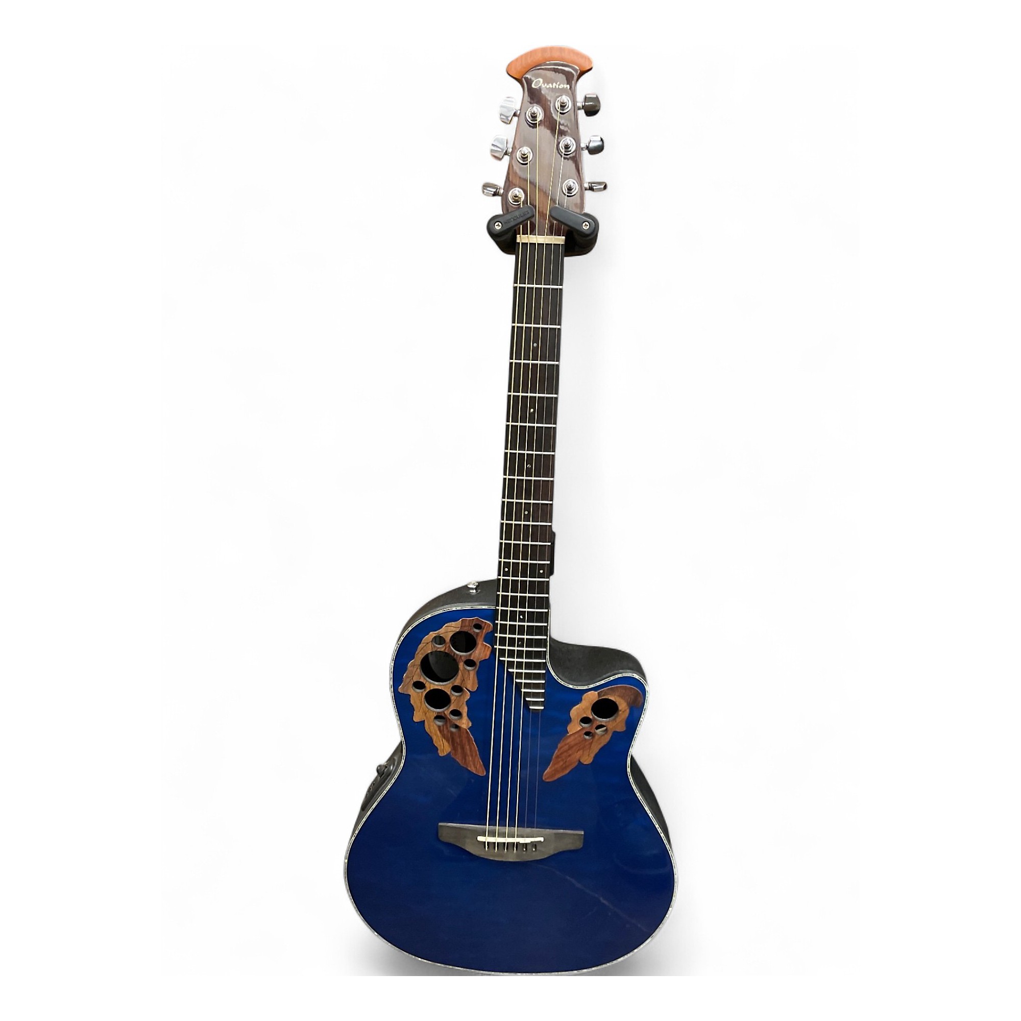 Used Ovation celebrity Blue Acoustic Guitar Blue | Guitar Center
