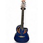 Used Ovation celebrity Blue Acoustic Guitar thumbnail