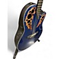 Used Ovation celebrity Blue Acoustic Guitar