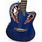 Used Ovation celebrity Blue Acoustic Guitar