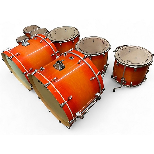 Used Yamaha 9 Piece superstar classic 2 Color Sunburst Drum Kit