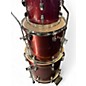 Used Ludwig 4 Piece Breakbeats By Questlove RED SPARKLE Drum Kit