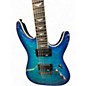 Used Schecter Guitar Research Omen Extreme 6 Blue Burst Solid Body Electric Guitar