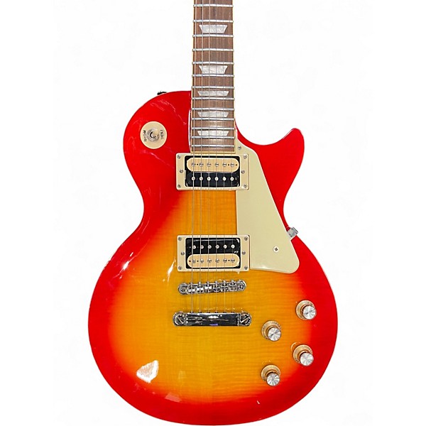 Used Epiphone Les Paul Traditional PRO III PLUS Cherry Sunburst Solid Body Electric Guitar